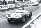  ??  ?? Jaguar D-Type en su apogeo automovilí­stico