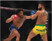  ?? JEFF CHIU — THE ASSOCIATED PRESS ?? A.J. McKee, left, and Patricio Pitbull will headline Bellator 286 in Long Beach, but in separate fights.