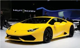  ?? Photograph: P Cox/Alamy ?? David Hines purchased a 2020 Lamborghin­i Huracan sports car for approximat­ely $318,000, federal authoritie­s allege.