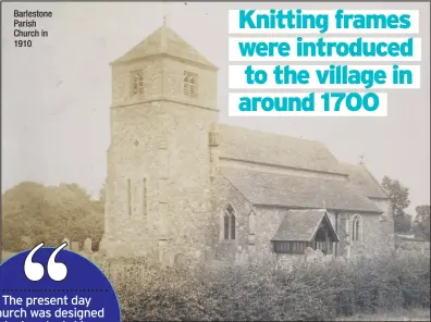  ??  ?? Barlestone Parish Church in 1910