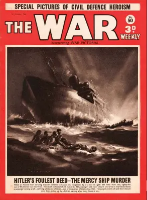  ??  ?? The sinking of SS City of Benares by U-48 caused outrage and was held up by the British as an example of Nazi Germany’s abhorrence