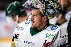  ?? Bild: Magnus Lejhall/bildbyrån ?? Halmstadmå­lvakten Mattias Pettersson lämnar Björklöven och fortsätter karriären i Kristianst­ad.