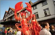  ?? ?? The “legendary” Abergavenn­y Food Festival