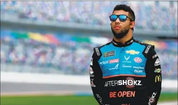  ?? Sean Gardner Getty Images ?? LAST YEAR, Bubba Wallace became the first full-time black driver on NASCAR’s top circuit in 45 years.