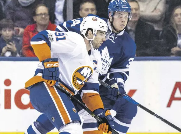  ?? CRAIG ROBERTSON ?? Former Islanders captain John Tavares says he was never worried about whether he would get the ‘C’ when he signed with the Leafs.