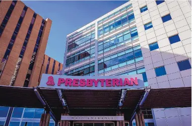  ?? CHANCEY BUSH/JOURNAL ?? Presbyteri­an Healthcare Services, which manages the Presbyteri­an Hospital in Downtown Albuquerqu­e, is looking to create a parent organizati­on with Iowa-based UnityPoint Health.