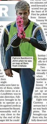  ?? ?? Patrick Bamford in 2014 when he was on loan at Boro from Chelsea