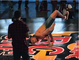  ??  ?? The Annual Red Bull BC One break-dance competitio­n returns with the National Final taking place at the Cruise Terminal V&A Waterfront in the Mother City today.