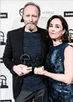 ??  ?? Lars Mikkelsen og Sofie Gråbøl fik begge priser for deres praestatio­n i ’Der kommer en dag’, og filmen blev samlet set den helt store vinder.