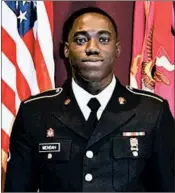  ?? ARMY NATIONAL GUARD ?? Army National Guard Pfc. Emmanuel Mensah saved four in a fire, police say.