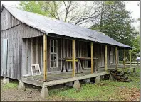  ?? Arkansas Democrat Gazette/BILL BOWDEN ?? Levon Helm’s boyhood home in Turkey Scratch is being considered for placement on the Arkansas Register of Historic Places. Helm was a drummer and vocalist for The Band and won Grammy awards for two solo albums. He died in 2012.