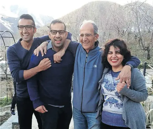  ?? FAMILY OF KAVOUS SEYED- EMAMI VIA THE ASSOCIATED PRESS ?? This undated photo provided by the family of the late Iranian- Canadian professor Kavous Seyed-Emami, shows him and his wife, Maryam Mombeini, right, and their two sons in unidentifi­ed place in Iran.