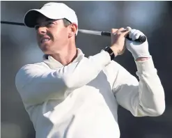  ??  ?? Looking good: Rory McIlroy had a strong round in San Diego