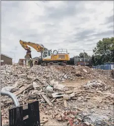  ?? Picture: Habibur Rahman ?? FLATTENED The former Unity Hall offices have been demolished to make way for student housing