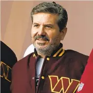  ?? PATRICK SEMANSKY AP ?? Commanders owner Dan Snyder’s future is on the agenda for the upcoming NFL committee meetings in Florida.