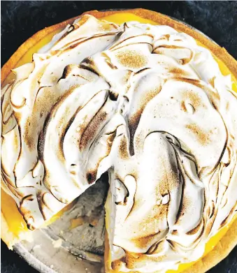  ?? PHOTOS: WILLIAM MEPPEM ?? Baking a successful lemon meringue pie “goes back to having a great basic recipe,” says author Donna Hay, who offers up a no-fail meringue mixture that serves as the base for several recipes.