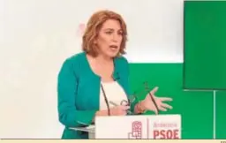  ?? EP ?? La secretaria general del PSOE-A, Susana Díaz, ayer.