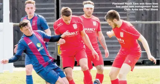  ?? ?? Flackwell Heath have won three from four under new management team
Chris Ayres and Paul Shone