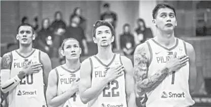  ??  ?? After a loss against Iran, Team Pilipinas cagers will now have a short preparatio­n as they go up against Qatar on Monday. FIBA.COM