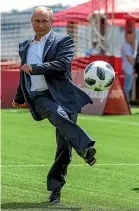  ??  ?? Russian President Vladimir Putin could have expected a boost from the football World Cup but has lost support over a move to raise the age of pension eligibilit­y.