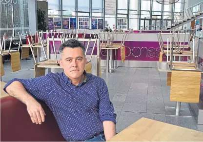  ??  ?? Nick Williams, chief executive of Horsecross Arts, has expressed hope that some of the people who have lost their jobs may be able to return to the organisati­on “at some point in the future”.