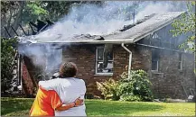  ?? MARSHALL GORBY / STAFF ?? Crews were dispatched around 11:25 a.m. Friday on reports of a fire at a home in the 1400 block of Glen View Road.