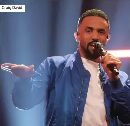  ??  ?? Craig David