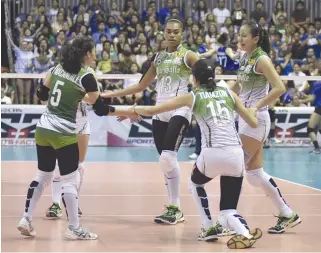  ??  ?? THE DEFENDING UAAP women’s volleyball champions De La Salle Green Archers open their campaign in Season 80 against the UST Golden Tigresses tomorrow at the Mall of Asia Arena.