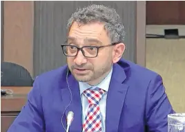  ?? PARLVU.PARL.GC.CA ?? Transport Minister Omar Alghabra speaks at the House of Commons official languages committee on May 9.