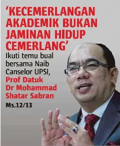 Kecemerlangan Akademik Bukan Jaminan Hidup Cemerlang Pressreader