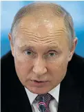  ??  ?? Putin denies political hacking