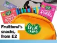  ??  ?? Fruitbowl’s snacks, from £2