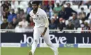  ??  ?? Jasprit Bumrah bowled superbly to take five wickets, including three in a burst near the end of England’s innings. Photograph: Rui Vieira/AP