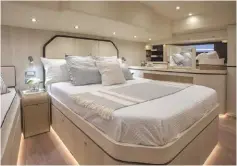  ??  ?? Virtual tour of the three-cabin Hylas 60 is of a built boat, so every detail there is real