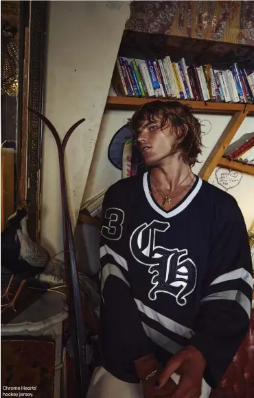  ?? ?? Chrome Hearts’ hockey jersey.