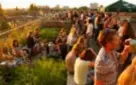  ?? FOTO NIKI BOOMKENS ?? Het rooftopfes­tival ROEF op de Amsterdams­e daken.