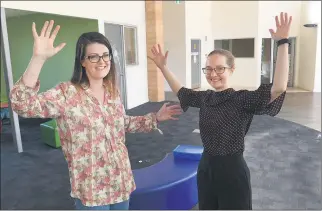  ??  ?? BIG WIN: Horsham Special School assistant principal Rebecca Talbot, left, and acting principal Megan Woolford are excited to see what possibilit­ies lie ahead for the school. Picture: PAUL CARRACHER