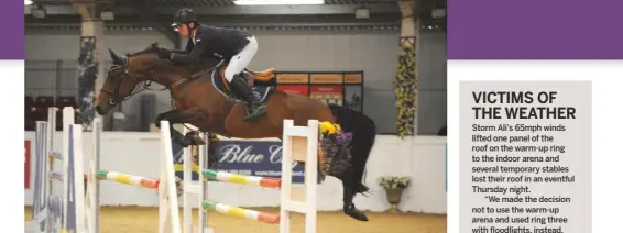  ??  ?? Joe Whitaker takes the star of the future and 1.25m grand prix with the Baltic VDL seven-year-old Galica