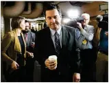  ?? DOUG MILLS / NEW YORK TIMES ?? U.S. Rep. Devin Nunes, R-Calif., chairman of the House Intelligen­ce Committee, is facing criticism over his apparent coordinati­on with the White House.