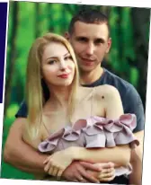  ?? ?? REVULSION: Olga Bykovskaya with her soldier husband Roman Bykovsky