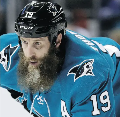  ?? MARCIO JOSE SANCHEZ / THE ASSOCIATED PRESS FILES ?? San Jose Sharks veteran Joe Thornton is waiting to win his first Stanley Cup as he enters his 21st NHL season.