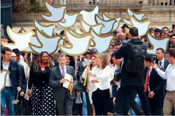  ?? (Sipa) ?? Celebració­n de los acuerdos de paz.