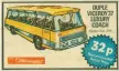  ??  ?? ▼ Dinky Toys Duple Viceroy 37 Luxury Coach (No 296) Valiant comic advert illustrati­ng the yellow bus.