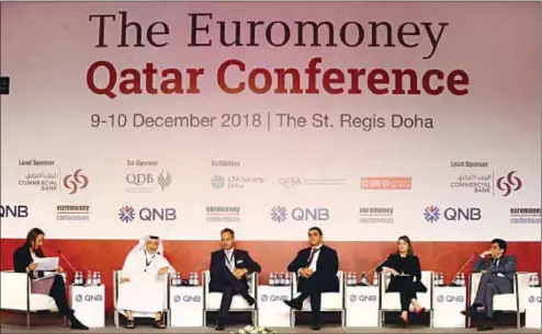  ?? PICTURE: Shemeer Rasheed ?? Subject matter experts in a discussion at the Euromoney Conference in Doha yesterday.