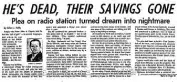  ?? ROBERT HERGUTH/SUN-TIMES ?? LEFT: In a story headlined, “He’s Dead, Their Savings Gone,” the Chicago Sun-Times reported: “Caputa was building a retirement village for Polish immigrants in south Texas ... and with the help of the Lord and the people of Chicago’s Polish community, the dream would come true.” RIGHT: One of the few unused structures in Boca Chica Village.