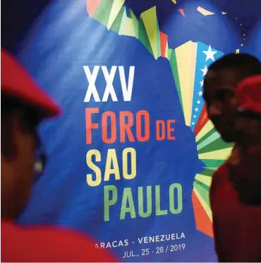  ?? Foto: AFP/Federico Parra ?? Beim Foro São Paulo trafen sich in Caracas viele lateinamer­ikanische Linke, aber einige blieben fern.