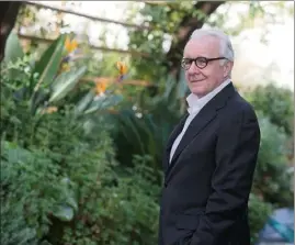  ?? (Photo Cyril Dodergny) ?? Alain Ducasse, dans le jardin de ÔMER.