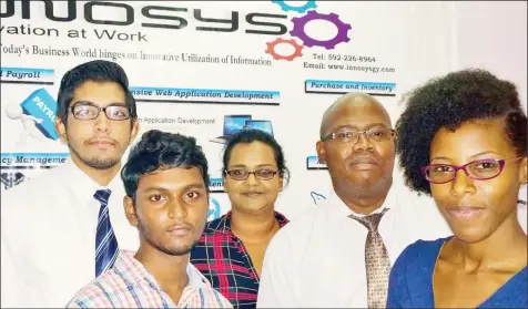  ??  ?? Team InnoSyS with CEO Richard Langford second from right