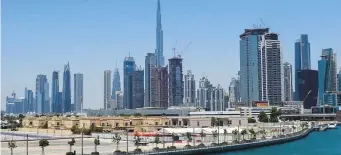  ?? Ahmed Ramzan/Gulf News ?? The Dubai Water Canal skyline. The Rental Disputes Settlement Centre has launched the service in an effort to weed out fraudulent tenants and landlords from the market.