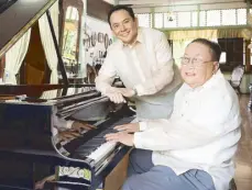  ??  ?? Atty. Antonio Pastor and Raymund: “SM has changed lifestyles for the better in Batangas City without really obliterati­ng its old charm. SM principall­y gave economic progress, but this goes hand in hand with the cultural and spiritual needs of the place.”